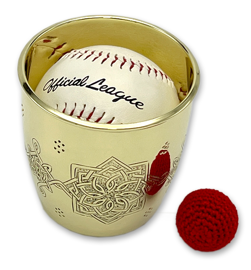 Engraved Brass Chop Cup