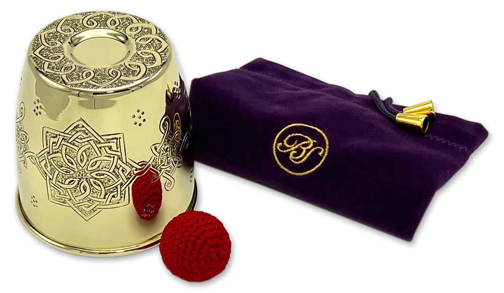 Engraved Brass Chop Cup