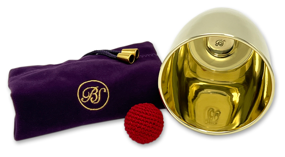 Smooth Brass Chop Cup